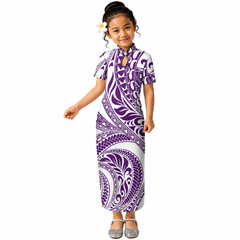 Tele Collection: Saina Girl’s Dress - Purple