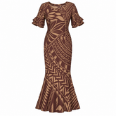 Lake Collection: Women’s Mermaid Dress - Brown