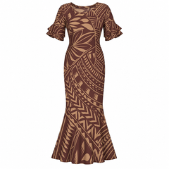 Lake Collection: Women’s Mermaid Dress - Brown
