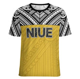 Niue T-shirt - Black/Yellow