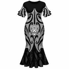 Kelia Collection: Women’s Mermaid Dress - Black