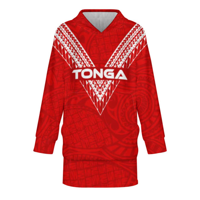 Tonga Rugby Hoodie Blanket