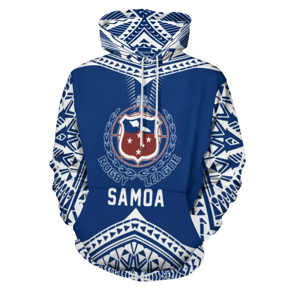 Samoan Hoodie - Blue Rugby League