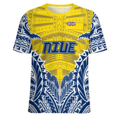 Niue T-shirt - Blue/Yellow
