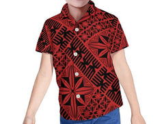 Eva Collection: Boy’s Shirt - Red