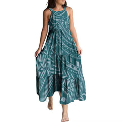 Lake Collection: Girl’s Maxi Dress - Ocean