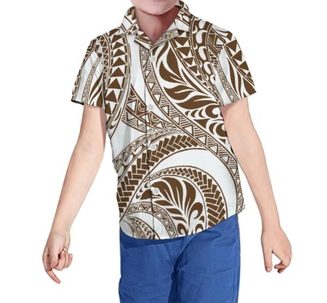 Tele Collection: Boy’s Shirt - Brown
