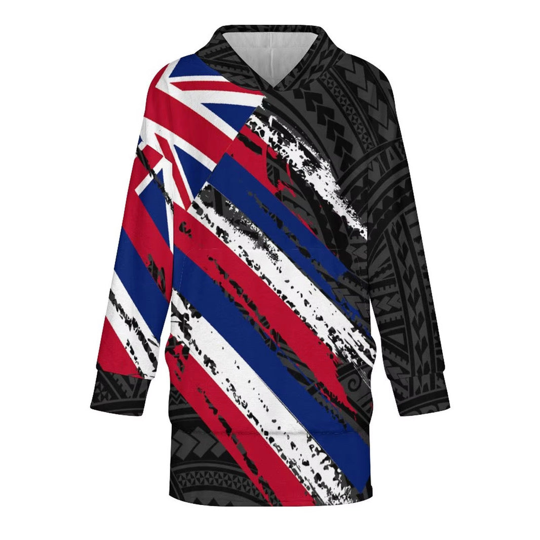 Hawaiian Hoodie Blanket