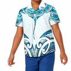 Aria Collection: Boy’s Shirt - Aqua