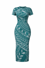 Lake Collection: Women’s Bodycon Dress - Ocean