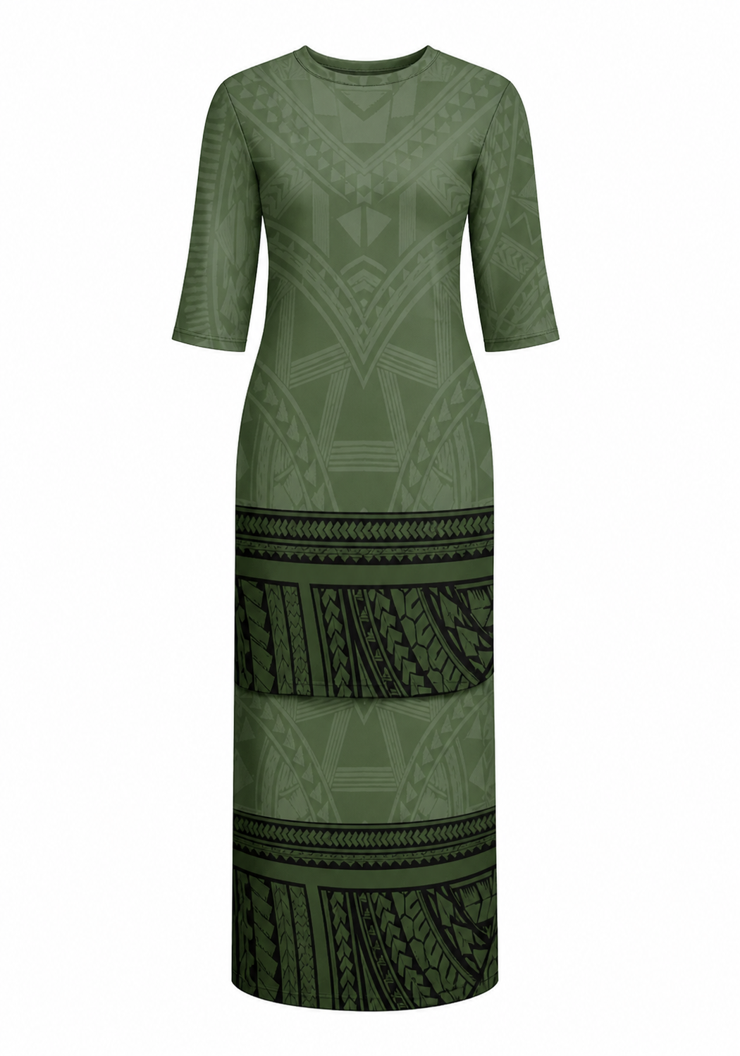 Niko Collection: Women’s Puletasi Dress - Olive