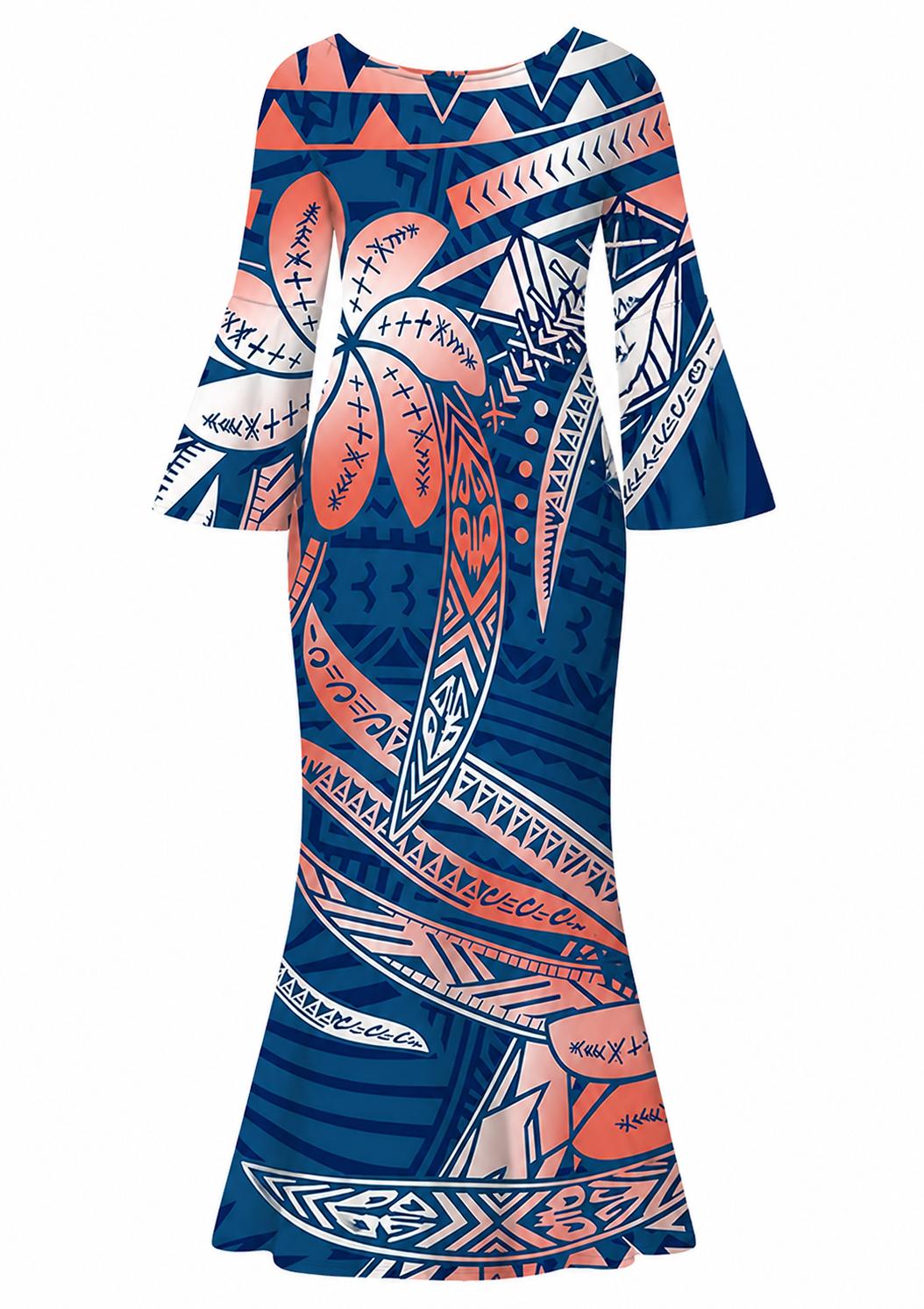 Hope Collection: Women’s Flared Sleeve Dress - Ocean Coral