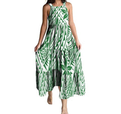 Rangi Collection: Girl’s Maxi Dress - Green