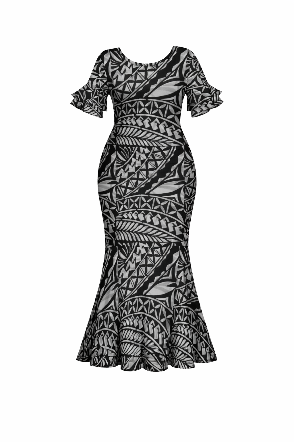 Mao Collection: Women’s Mermaid Dress - Black