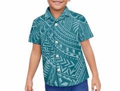 Lake Collection: Boy’s Shirt - Ocean