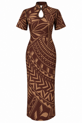 Lake Collection: Saina Women’s Dress - Brown