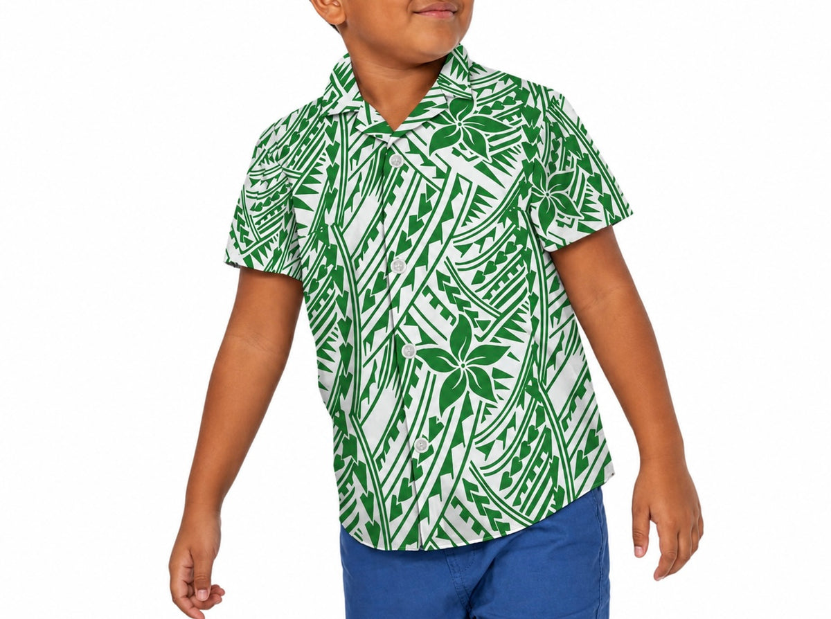 Rangi Collection: Boy’s Shirt - Green