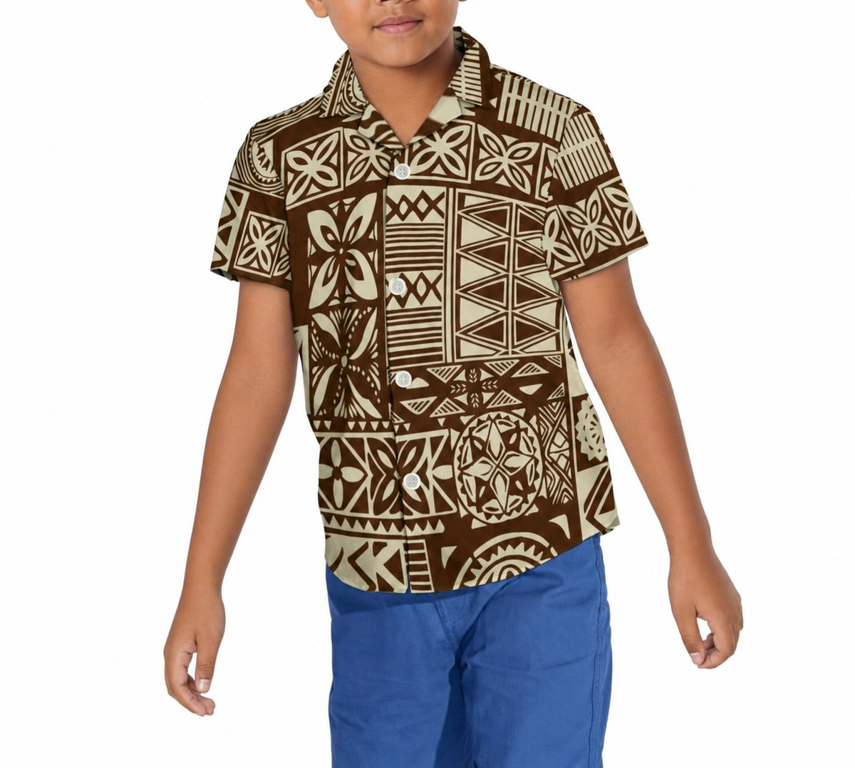 Sio Collection: Boy’s Shirt - Brown