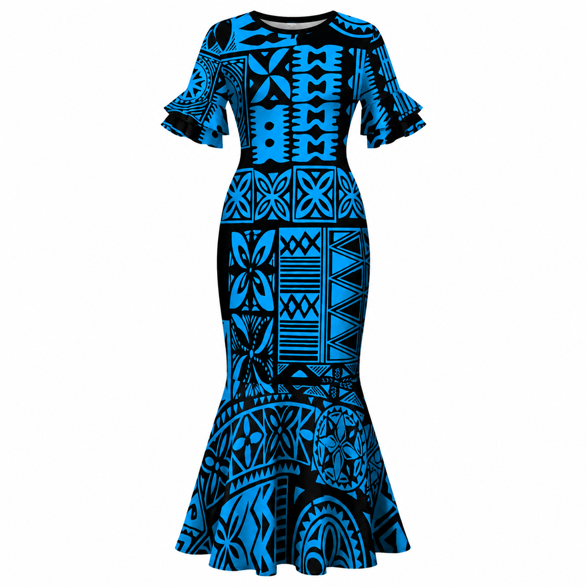 Sio Collection: Women’s Mermaid Dress - Blue