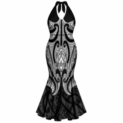 Kelia Collection: Halter Neck Women’s Dress - Black