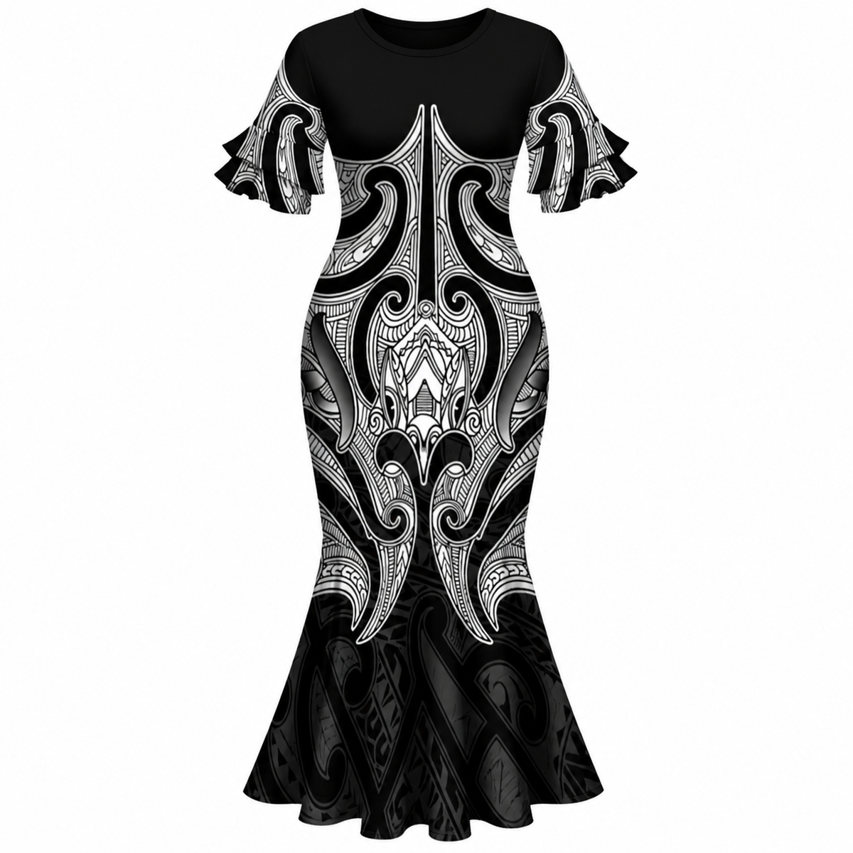 Kelia Collection: Women’s Mermaid Dress - Black