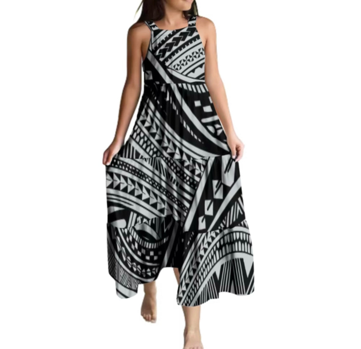 Romy Collection: Girl’s Maxi Dress - Tatau Ink